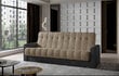 Sofa-lova NORE Garett 01, ruda/pilka kaina ir informacija | Sofos | pigu.lt