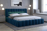 Кровать NORE Lamica 06, 140x200 см, синяя