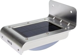 Настенный садовый светильник с солнечной батареей и датчиком движения 16 SMD LED Yato (YT-81855) цена и информация | Уличные светильники | pigu.lt