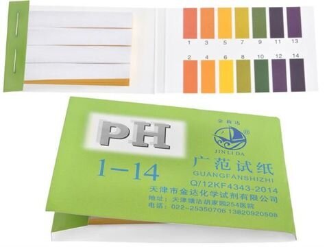 Lakmuso juostelės pH rūgštingumui nustatyti, 80 vnt kaina ir informacija | Drėgmės, temperatūros, pH, ORP matuokliai | pigu.lt