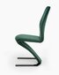2-jų kėdžių komplektas Halmar K442, tamsiai žalias kaina ir informacija | Virtuvės ir valgomojo kėdės | pigu.lt