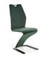 2-jų kėdžių komplektas Halmar K442, tamsiai žalias kaina ir informacija | Virtuvės ir valgomojo kėdės | pigu.lt