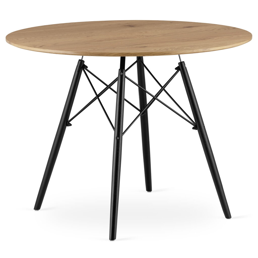 Valgomojo stalas TOD100, rudas kaina ir informacija | Virtuvės ir valgomojo stalai, staliukai | pigu.lt