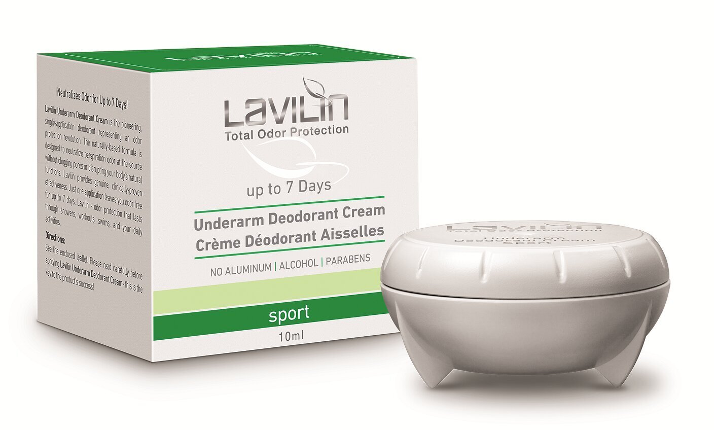 Kremas-dezodorantas pažastims Lavilin Top Sport, 10 ml kaina ir informacija | Dezodorantai | pigu.lt