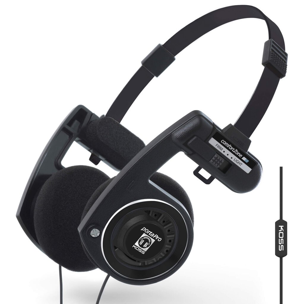 KOSS - Headset PortaPro Remote On-Ear kaina ir informacija | Ausinės | pigu.lt