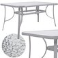 Lauko stalas Springos GF1013, šviesiai pilkas kaina ir informacija | Lauko stalai, staliukai | pigu.lt