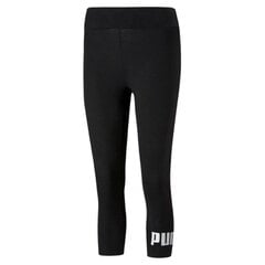 Sportinės tamprės moterims Puma ESS 3/4 Logo W 586828 01, juodos цена и информация | Спортивная одежда для женщин | pigu.lt