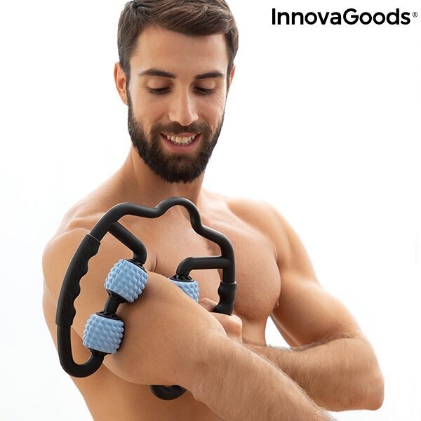 Savarankiškas masažuoklis raumenims su voleliais Rolax InnovaGoods kaina ir informacija | Masažo reikmenys | pigu.lt