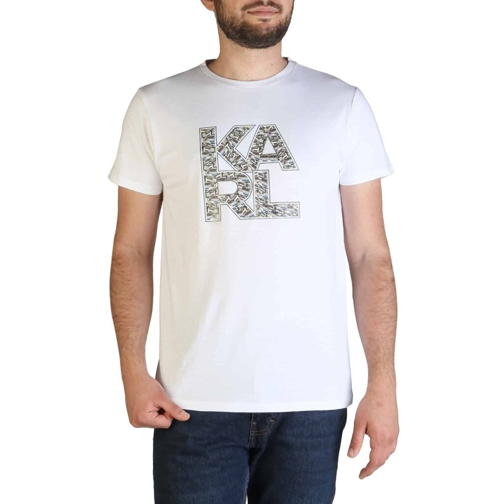 Marškinėliai vyrams Karl Lagerfeld, balti цена и информация | Vyriški marškinėliai | pigu.lt