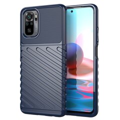 Thunder Case Flexible Tough Rugged Cover TPU Case, skirtas Xiaomi Redmi Note 10 / Redmi Note 10S, mėlynas kaina ir informacija | Telefono dėklai | pigu.lt