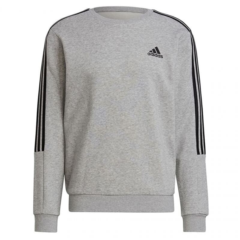 Džemperis Adidas Essentials Sweatshirt, pilkas цена и информация | Džemperiai vyrams | pigu.lt