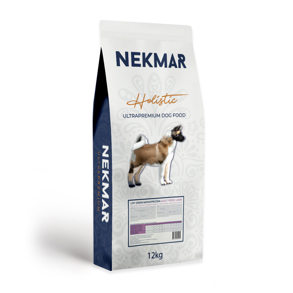 Nekmar Adult Fresh Lamb ultra premium (holistic) klasės šunų maistas, 12 kg kaina ir informacija | Sausas maistas šunims | pigu.lt