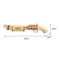 Конструктор Robotime Terminator M870, 3D пазл цена и информация | Конструкторы и кубики | pigu.lt