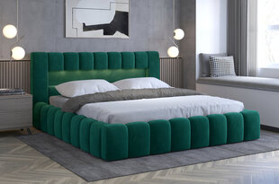 Кровать NORE Lamica 03, 160x200 см, зеленая цена и информация | Кровати | pigu.lt