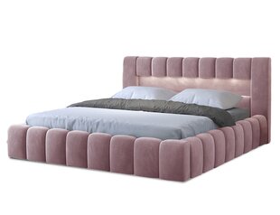 Кровать NORE Lamica 05, 180x200 см, розовая цена и информация | Кровати | pigu.lt