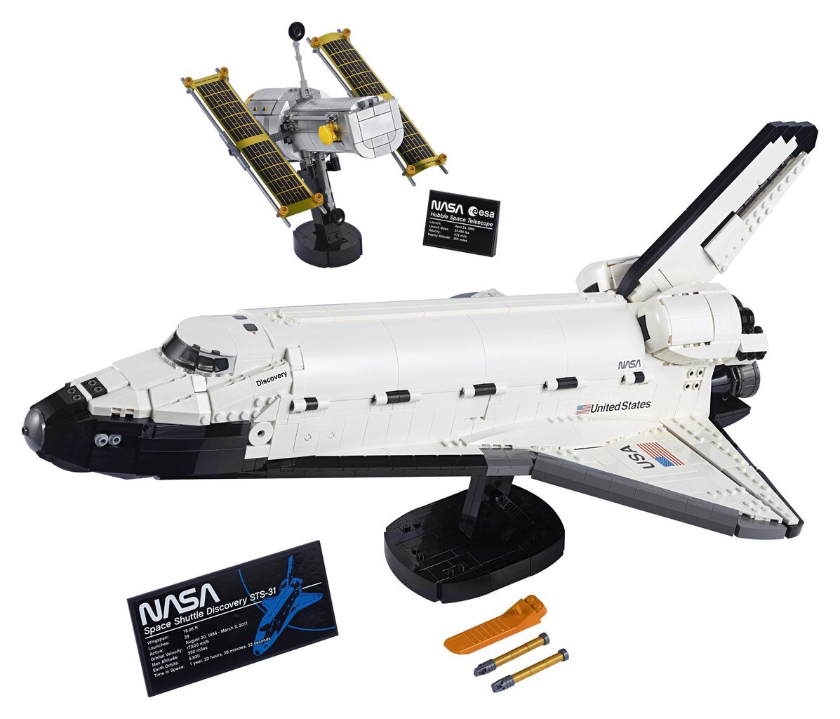 10283 LEGO® ICONS NASA daugkartinis erdvėlaivis „Discovery“ kaina ir informacija | Konstruktoriai ir kaladėlės | pigu.lt