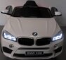 Vaikiškas Elektromobilis BMW X6M, baltas kaina ir informacija | Elektromobiliai vaikams | pigu.lt