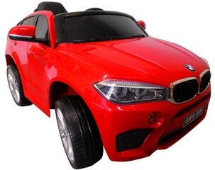 Детский электромобиль BMW X6M, красный цена и информация | Электромобили для детей | pigu.lt