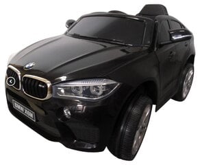 Vaikiškas Elektromobilis BMW X6M, juodas kaina ir informacija | Elektromobiliai vaikams | pigu.lt