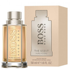 Туалетная вода BOSS THE SCENT PURE ACCORD EDT для мужчин, 50 мл цена и информация | Мужские духи | pigu.lt