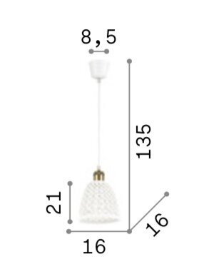 Pakabinamas Šviestuvas Lugano SP1 D16 kaina ir informacija | Pakabinami šviestuvai | pigu.lt