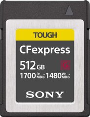 Sony Tough CEB-G CFexpress 512 ГБ (CEBG512) цена и информация | Карты памяти для фотоаппаратов, камер | pigu.lt