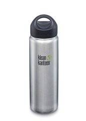 Поилка Klean Kanteen Wide, 800 мл, серебристая цена и информация | Фляги для воды | pigu.lt