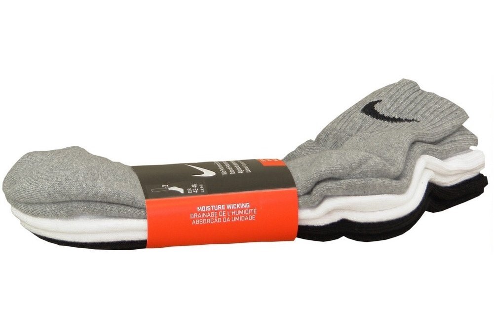 Nike kojinės vyrams Performance Cotton SX4703-901, įvairių spalvų, 3 poros kaina ir informacija | Vyriškos kojinės | pigu.lt