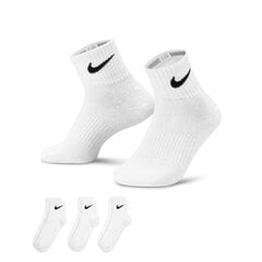 Короткие носки Nike, 3 шт, белые цена и информация | Мужские носки | pigu.lt