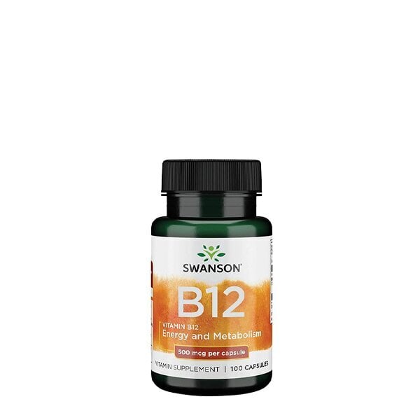 Maisto papildas Swanson Vitaminas B12 N100 kaina ir informacija | Vitaminai, maisto papildai, preparatai gerai savijautai | pigu.lt