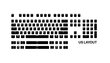 Klaviatūros mygtukai SteelSeries 60203, balta kaina ir informacija | Klaviatūros | pigu.lt
