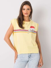 Женская футболка Malibu, желтая цена и информация | Женские футболки | pigu.lt