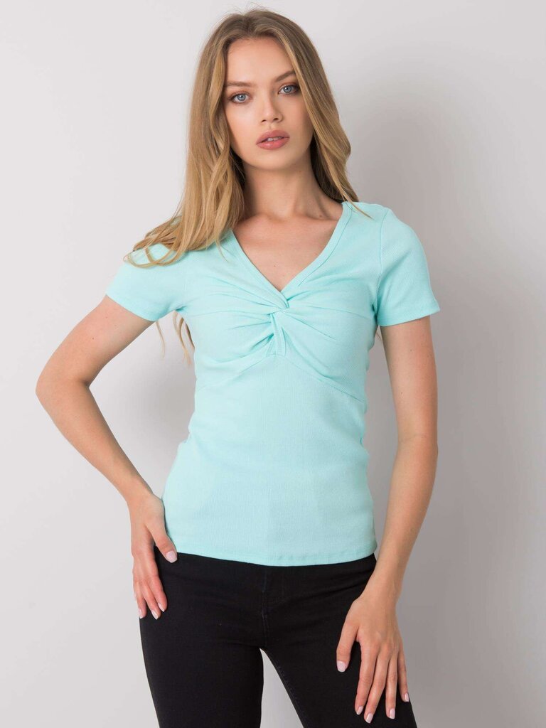 Marškinėliai moterims Sandra, mėlyni kaina ir informacija | Marškinėliai moterims | pigu.lt
