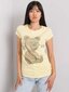 Marškinėliai moterims Misha, geltoni цена и информация | Marškinėliai moterims | pigu.lt