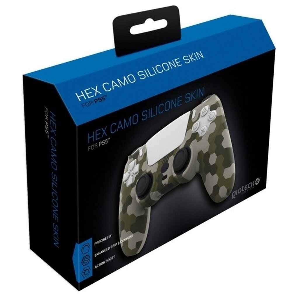 Gioteck Silicone Skin - Hex Camo (PS5) цена и информация | Žaidimų pultai  | pigu.lt