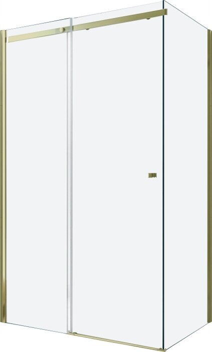 Dušo kabina Mexen Omega, 8 mm, 100x70,80,90,100, gold цена и информация | Dušo kabinos | pigu.lt