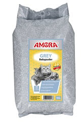 AMORA Baby Powder Grey kraikas 15L kaina ir informacija | Kraikas katėms | pigu.lt