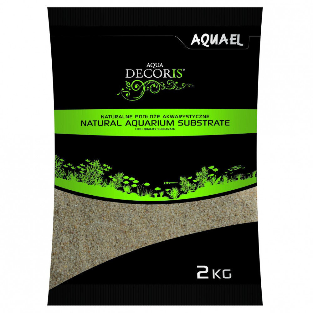 Aquael kvarcinis smėlis 0,4-1,2 mm, 2 kg цена и информация | Akvariumo augalai, dekoracijos | pigu.lt