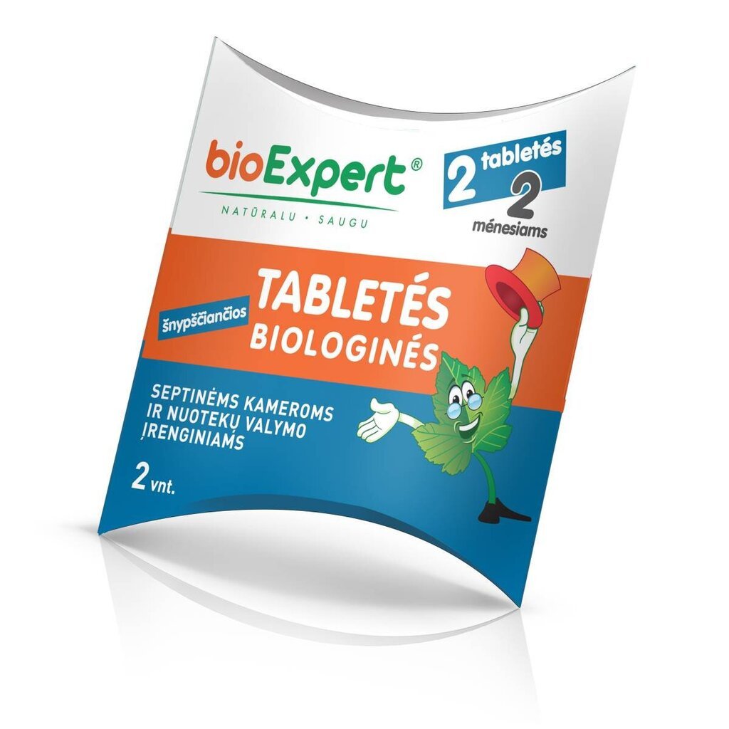 Biologinės tabletės kanalizacijos valymui BioExpert 2vnt kaina ir informacija | Mikroorganizmai, bakterijos | pigu.lt