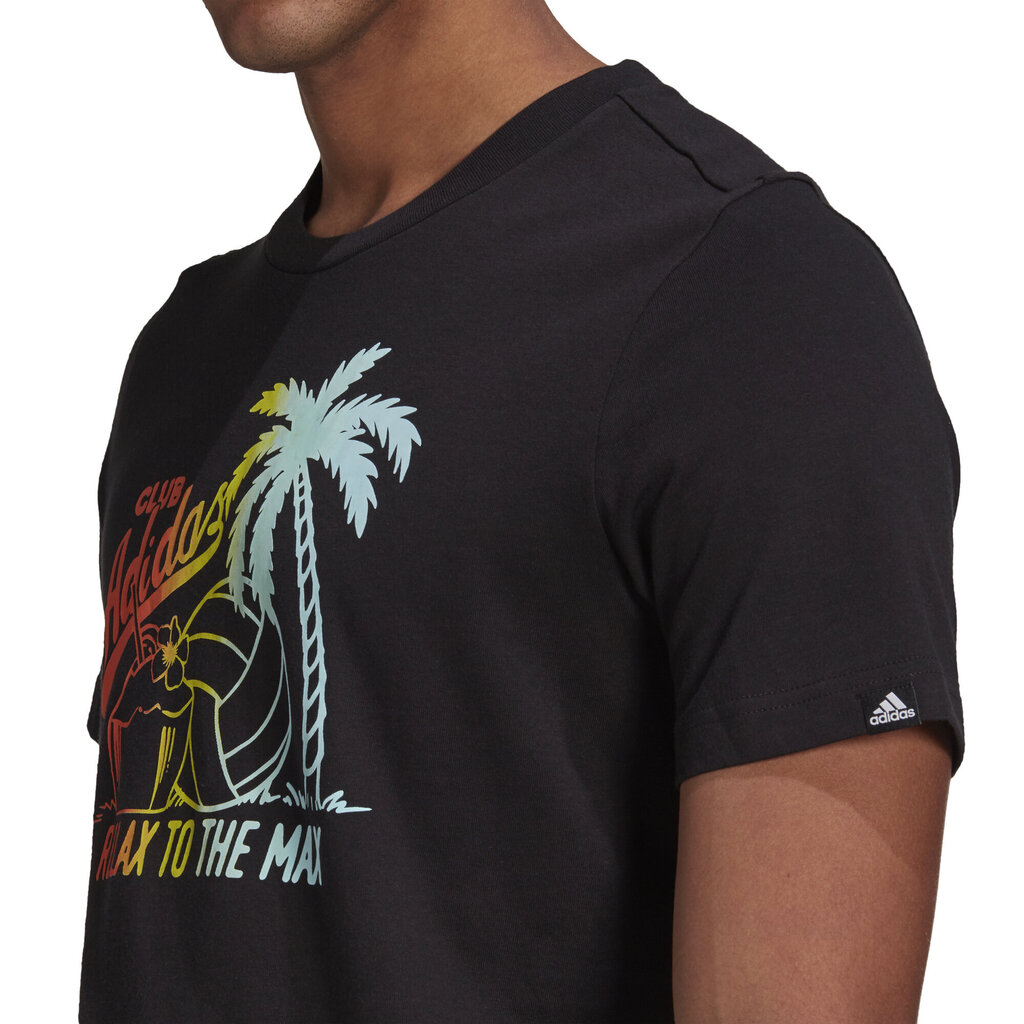 Marškinėliai vyrams Adidas M Vcyrdyrlxmx T, juodi цена и информация | Vyriški marškinėliai | pigu.lt
