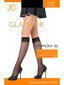 Puskojinės moterims Glamour Symphony 20 DEN, juodos spalvos kaina ir informacija | Moteriškos kojinės | pigu.lt