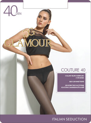 Pėdkelnės moterims GLAMOUR Couture 40 DEN, rudos spalvos цена и информация | Pėdkelnės | pigu.lt