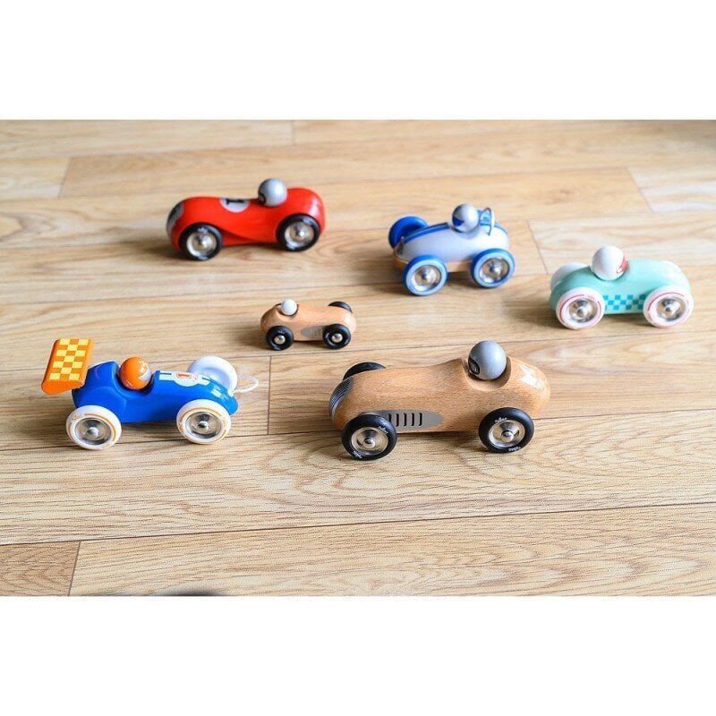 Traukiamas medinis automobilis Vilac, turkio spalvos kaina ir informacija | Žaislai kūdikiams | pigu.lt