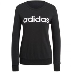 Женский джемпер Adidas Essentials Linear Sweatshirt W GL0718, черный цена и информация | Женские толстовки | pigu.lt