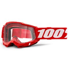 Motokroso akiniai 100% Accuri 2 - Red Plexi цена и информация | Принадлежности для мотоциклов | pigu.lt