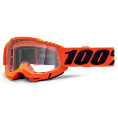 Motokroso akiniai 100% Accuri 2 - Orange Plexi kaina ir informacija | Moto reikmenys | pigu.lt