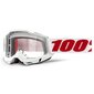 Motokroso akiniai 100% Accuri 2 - Cobra Black-White Plexi kaina ir informacija | Moto reikmenys | pigu.lt
