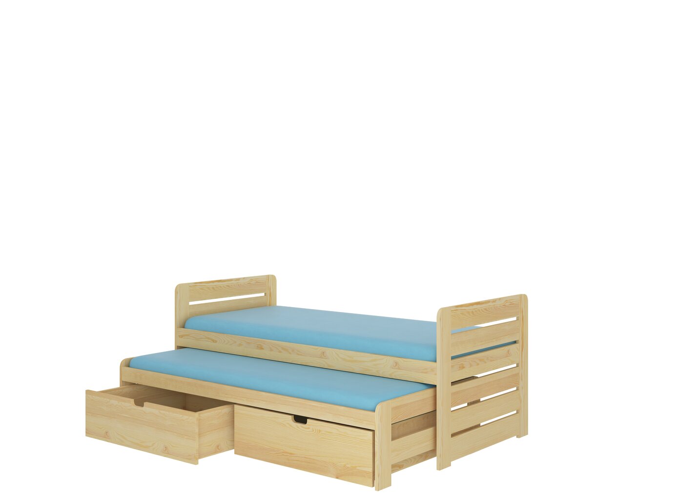 Vaikiška lova ADRK Furniture Tomi 04 180x80, ruda kaina ir informacija | Vaikiškos lovos | pigu.lt