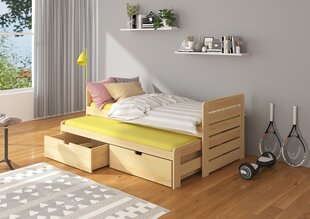 Vaikiška lova ADRK Furniture Tomi 04 180x80, ruda kaina ir informacija | Vaikiškos lovos | pigu.lt