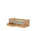 Детская кровать ADRK Furniture Tomi 180x80 с боковой защитой, коричневая